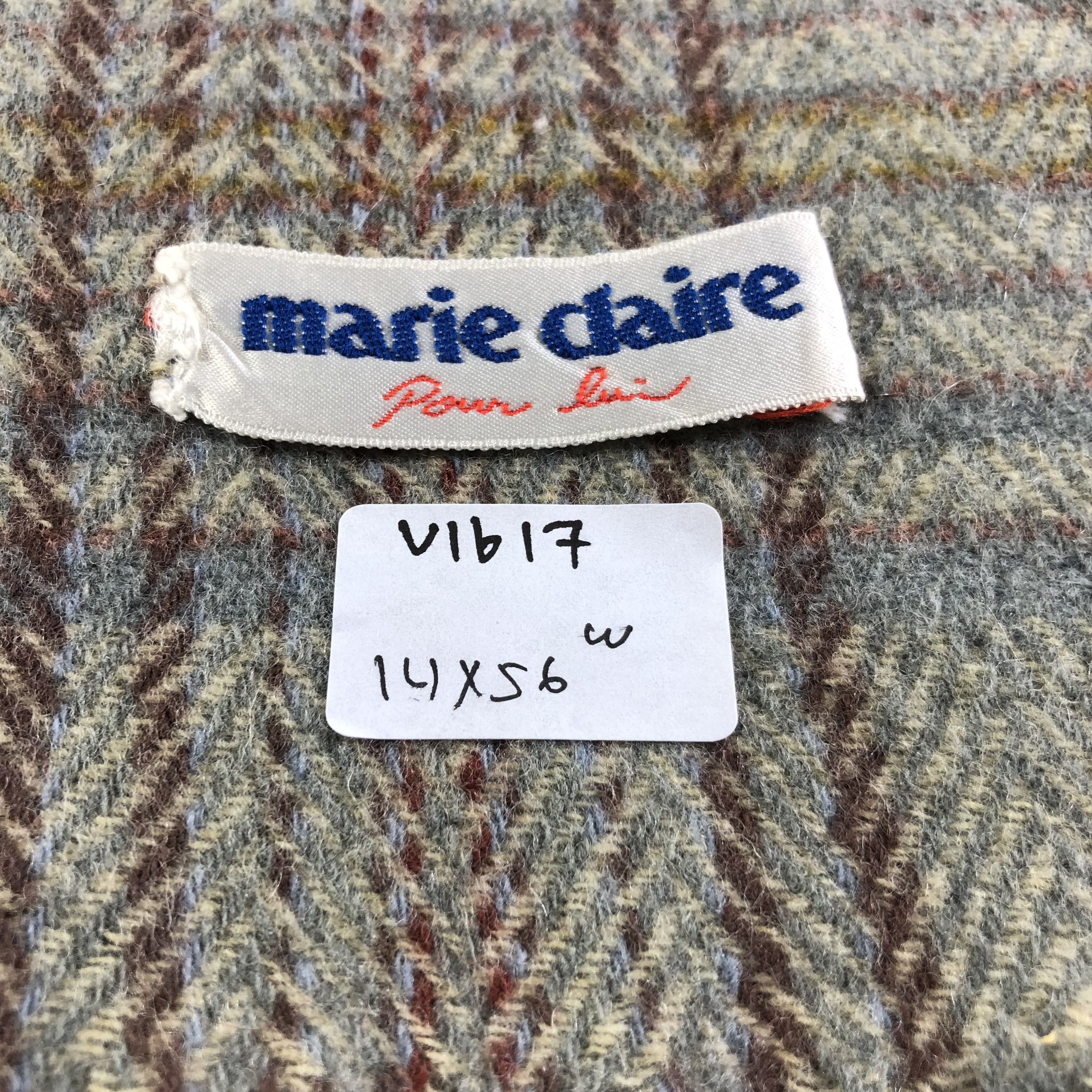 Japanese Brand Marie Claire Wool Scarf Muffler V1617 Size ONE SIZE - 4 Thumbnail