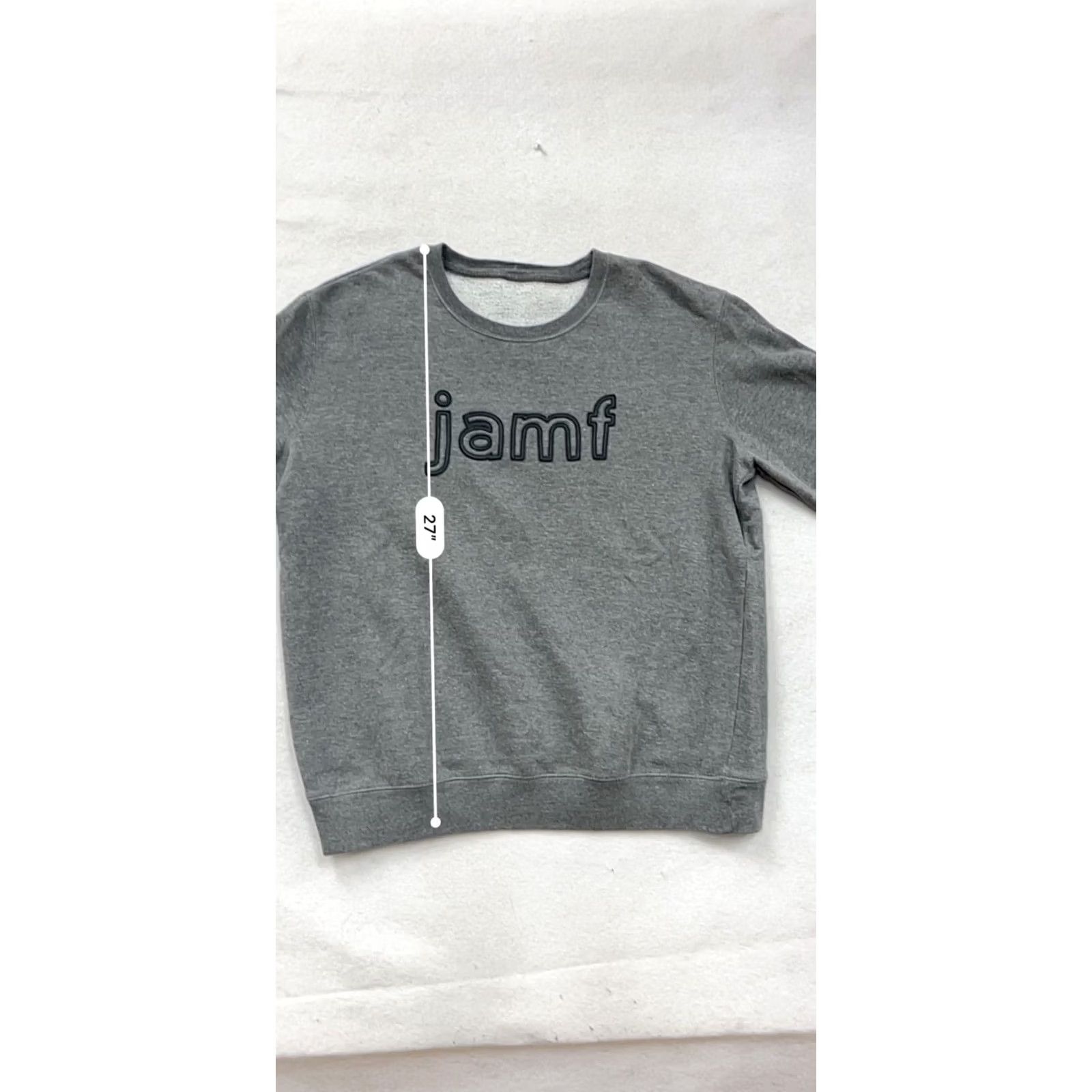 Vintage Jamf Embroidered Gray Crewneck Sweatshirt L/XL Mens Size XL Size US XL / EU 56 / 4 - 7 Thumbnail