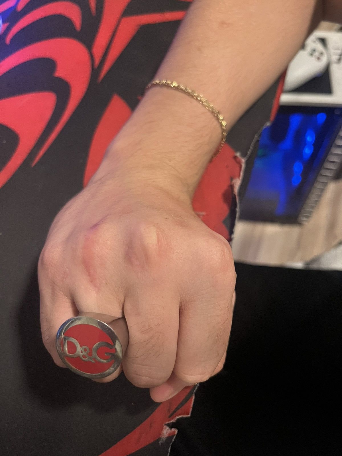 Dolce & Gabbana Dolce and Gabbana logo ring Size ONE SIZE - 6 Thumbnail