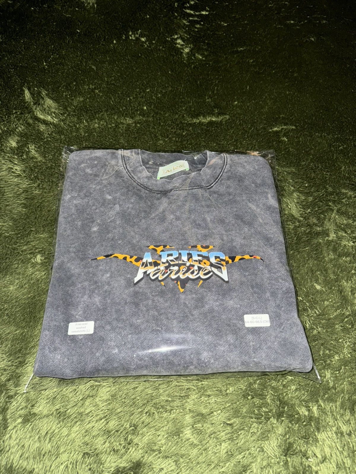 Aries [L] ARIES Stone Wash Chrome Logo Sweatshirt washed Grey Size US L / EU 52-54 / 3 - 12 Thumbnail
