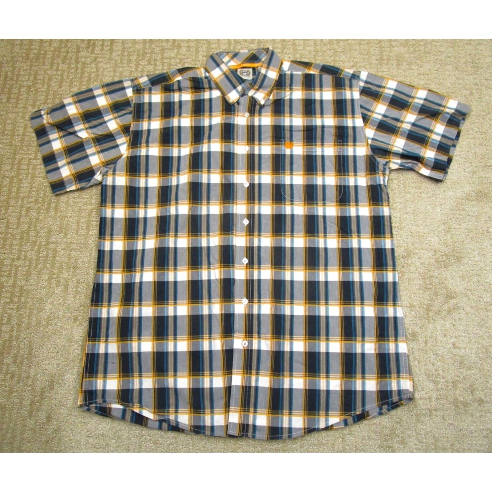 Vintage Cinch Shirt Men XL Blue Plaid Western Short Sleeve Button-Down Collar Cowboy Rodeo Rancher Size US XL / EU 56 / 4 - 2 Thumbnail