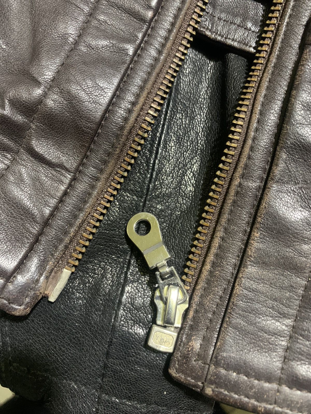 Japanese Brand × Yoshiyuki Konishi Vintage Leather Jacket Ficce Razza by Yoshiyuki Konishi Size US L / EU 52-54 / 3 - 6 Thumbnail