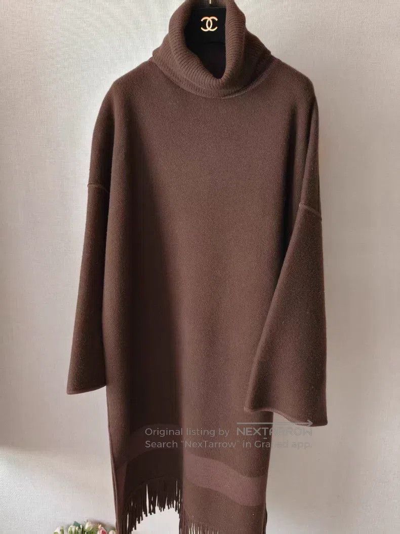Hermes Hermes Cashmere Fringe Dress Coat Size XXS / US 00 / IT 34 - 6 Thumbnail