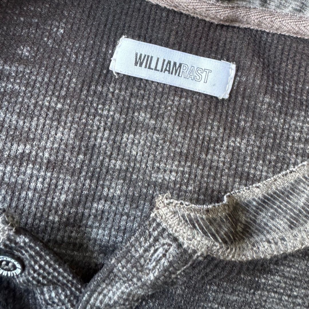 William Rast William Rast Heathered Gray Henley Short Sleeve Size US XL / EU 56 / 4 - 2 Thumbnail