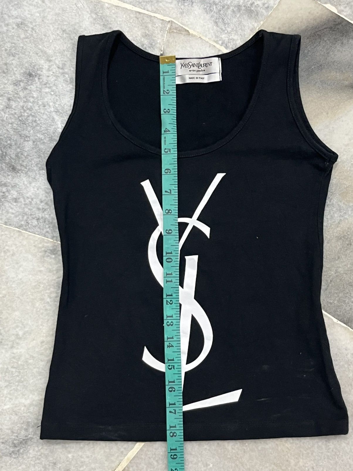 Yves Saint Laurent Yves Saint Laurent 2000s white YSL tank top Shirt Size ONE SIZE - 17 Thumbnail