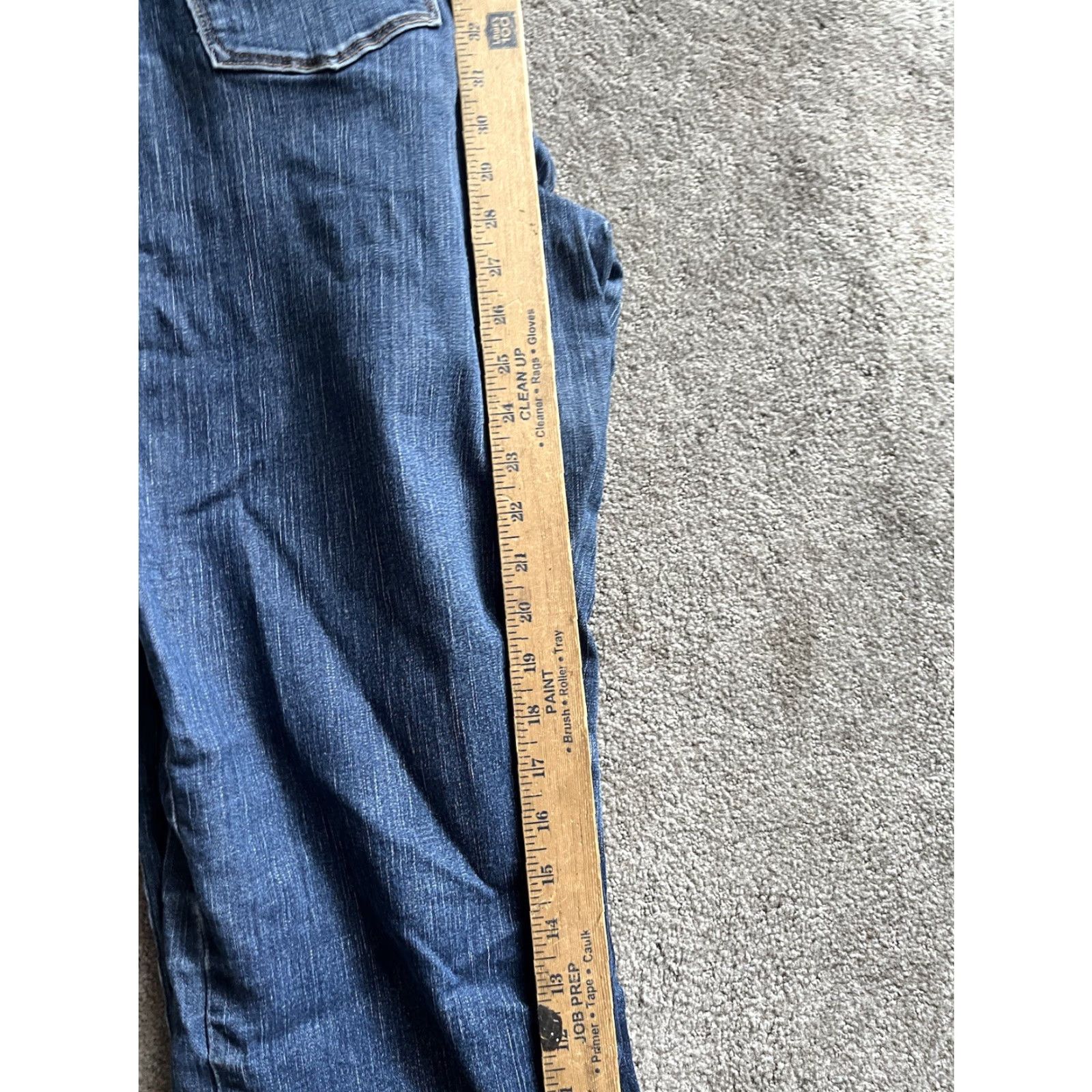 Vintage LEVIS 512 Jeans Bootcut Women 14 Slim 31x29 Blue Stone Wash Stretch 90s Designer Logo Regular Fit Size 31" - 7 Thumbnail