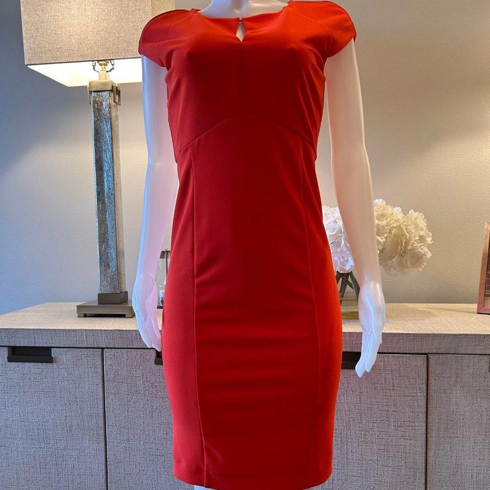 Designer Alex Marie "Tara" Keyhole Pencil Sheath Dress Size M / US 6-8 / IT 42-44 - 2 Thumbnail