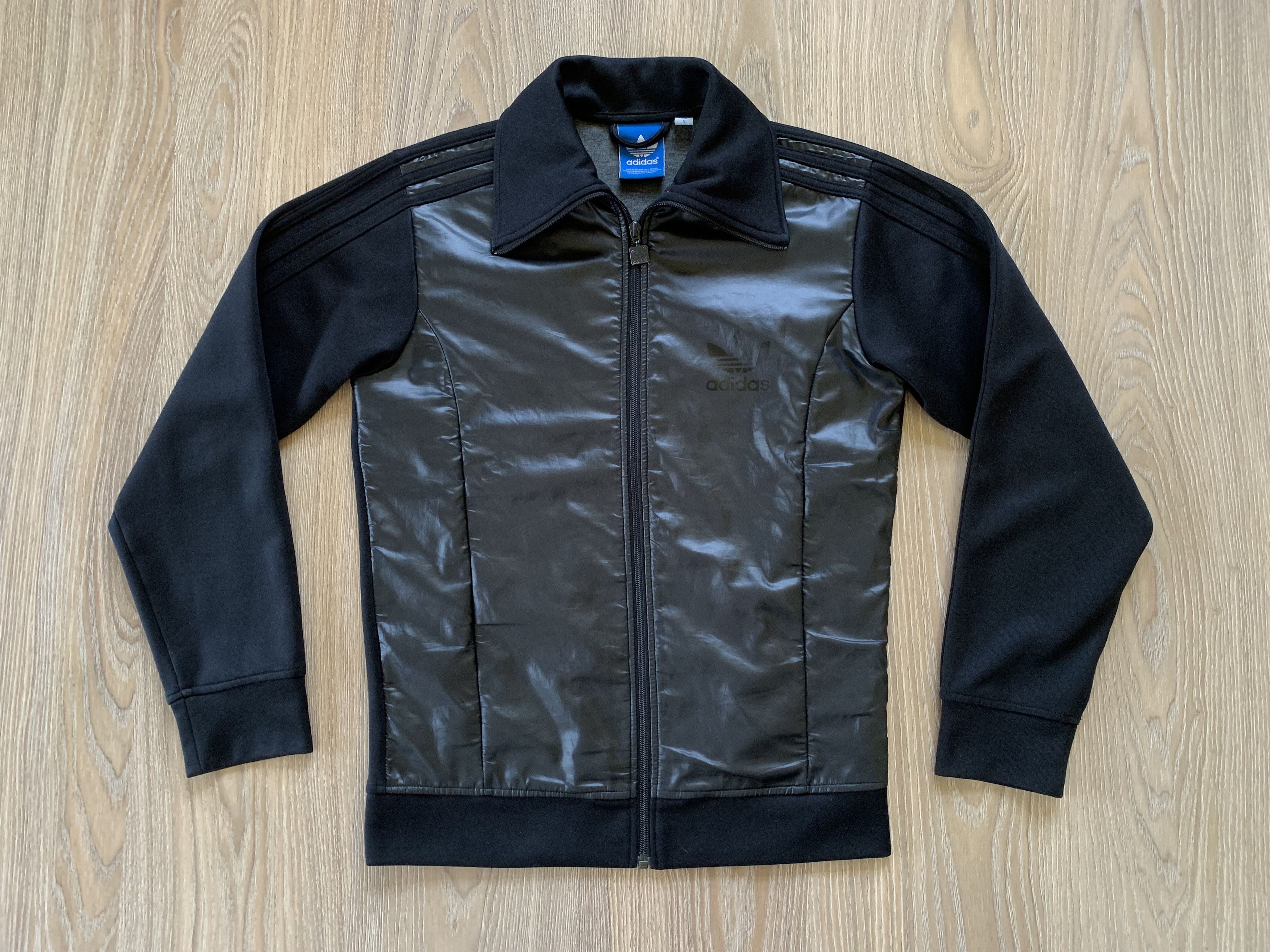 Adidas Womens Adidas Originals Black Track Jacket Full Zip Size S / US 4 / IT 40 - 2 Thumbnail