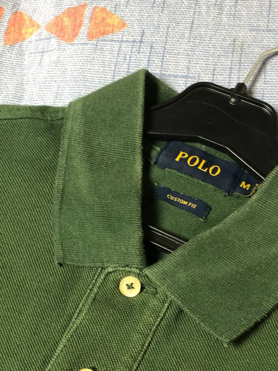 Polo Ralph Lauren Vtg 90s Polo Ralph Lauren Cross Flag Stripe Logo Tee Size US M / EU 48-50 / 2 - 10 Thumbnail