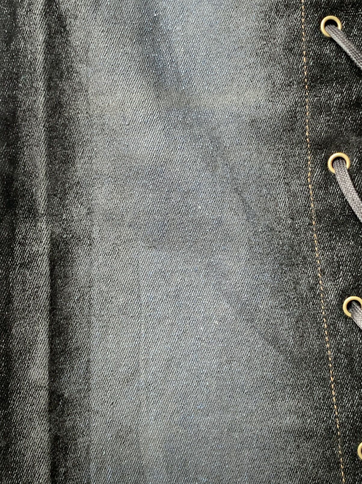 Japanese Brand vertgarments velvet lace up flare jeans Size US 27 - 5 Thumbnail