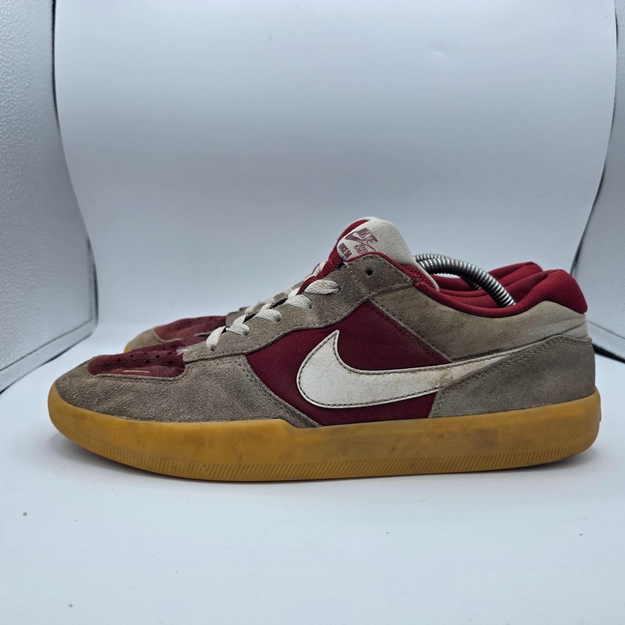 Nike Nike SB Force 58 Team Red Gum Light Brown Mens Size 11.5 Sne Size US 11.5 / EU 44-45 - 13 Thumbnail