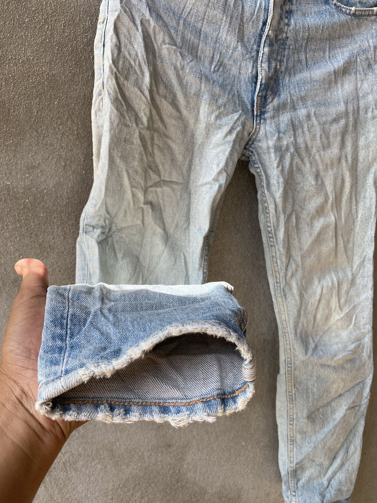 Designer × Japanese Brand × MOUSSY Moussy Acid Wash Denim Pants Made in Japan Size US 27 - 3 Thumbnail