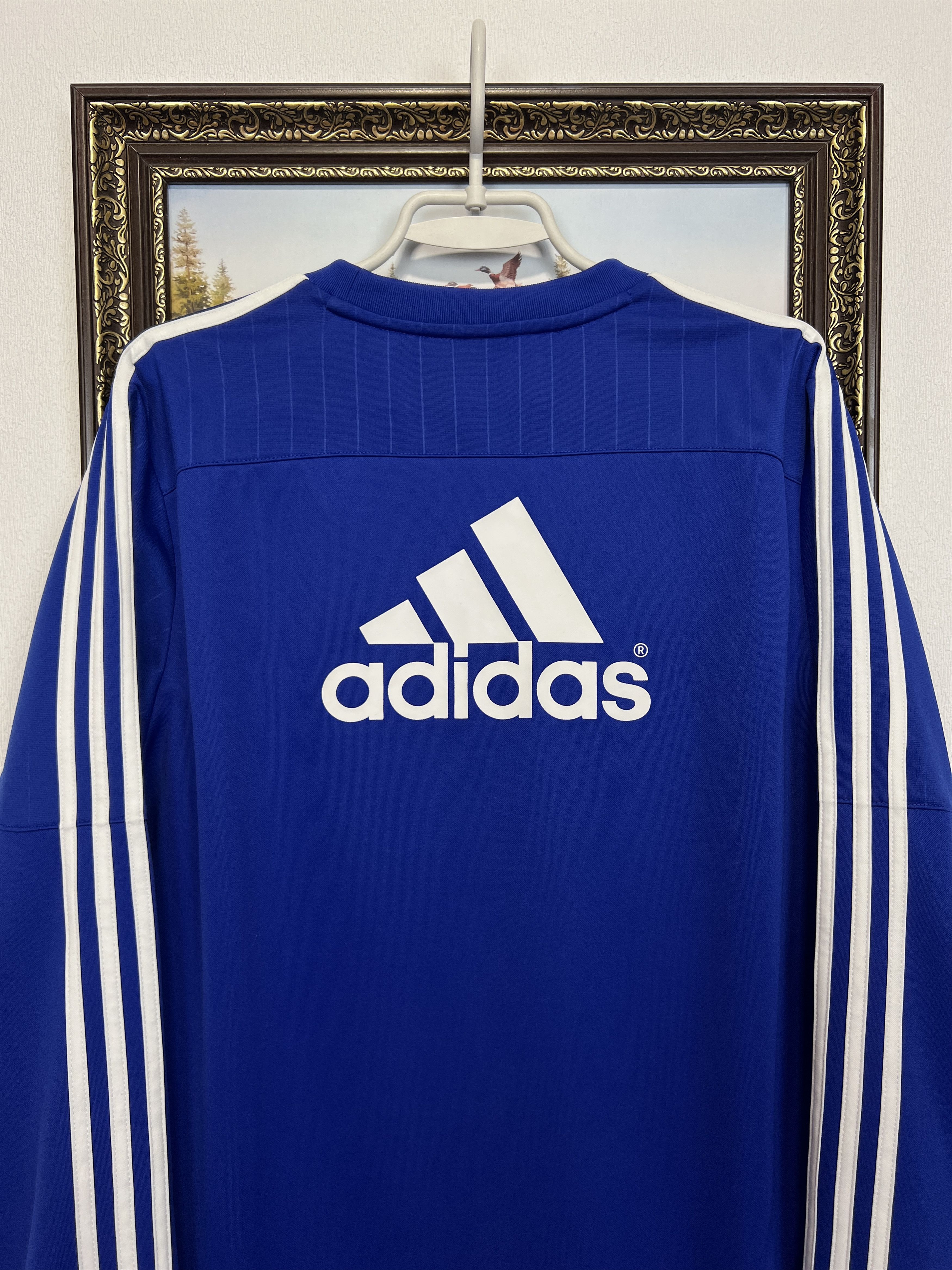 Adidas Vintage Chelsea Football Train Sweatshirt Track Top Crewneck Size US L / EU 52-54 / 3 - 9 Thumbnail