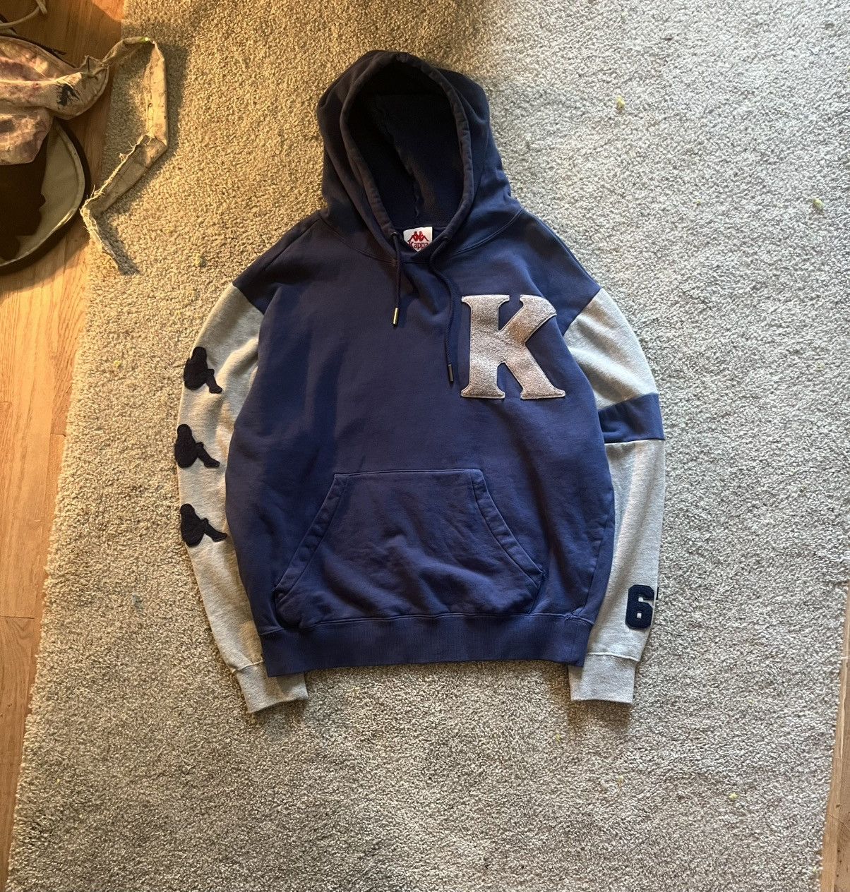 Kappa × Vintage Mens Large Kappa Varsity style hoodie Size US L / EU 52-54 / 3 - 1 Thumbnail