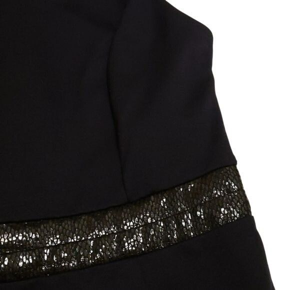 Armani Exchange A/X Armani Exchange Tank Dress Sequin Waist Navy Blue Women' Size L / US 10 / IT 46 - 9 Thumbnail