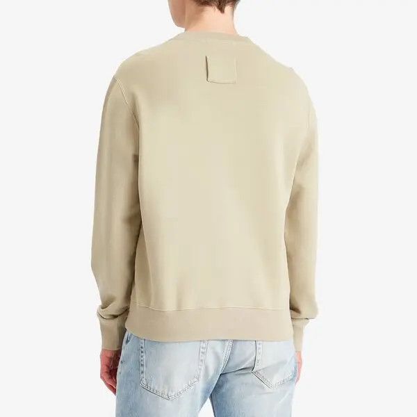 Lanvin oc11z0426 Debossed Script Logo Sweatshirt in Beige Size US XL / EU 56 / 4 - 3 Thumbnail