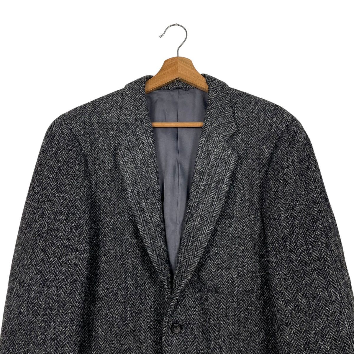 Harris Tweed Harris Tweed x Hollywood Herringbone Wool Casual Jacket Size US M / EU 48-50 / 2 - 2 Thumbnail