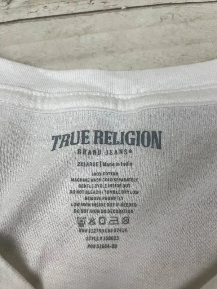 True Religion True Religion Multi Logo History T Shirt Japan Y2K Size US XXL / EU 58 / 5 - 7 Thumbnail