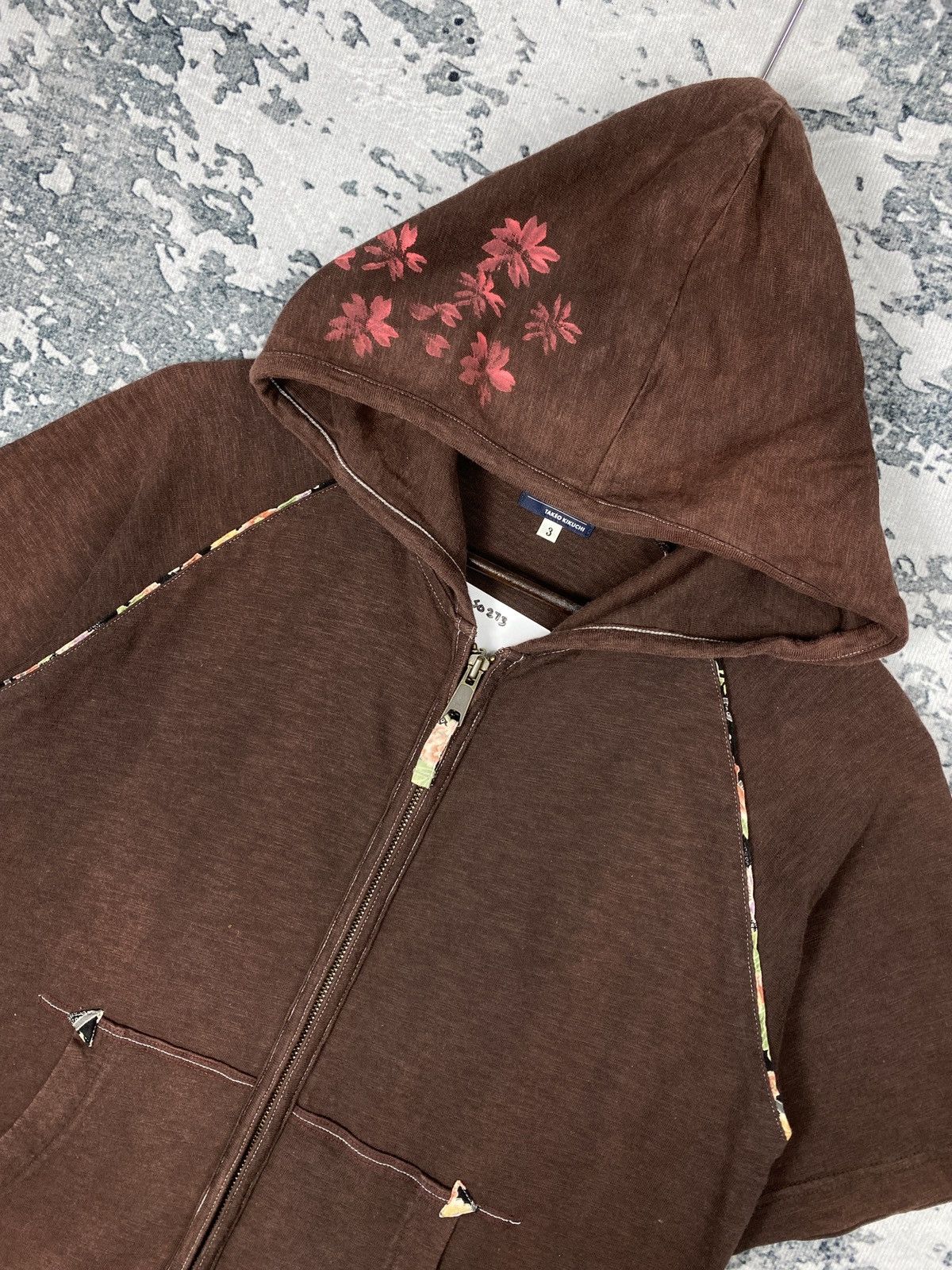 Takeo Kikuchi Vintage Takeo Kikuchi Short Sleeve Hoodies Size US L / EU 52-54 / 3 - 2 Thumbnail