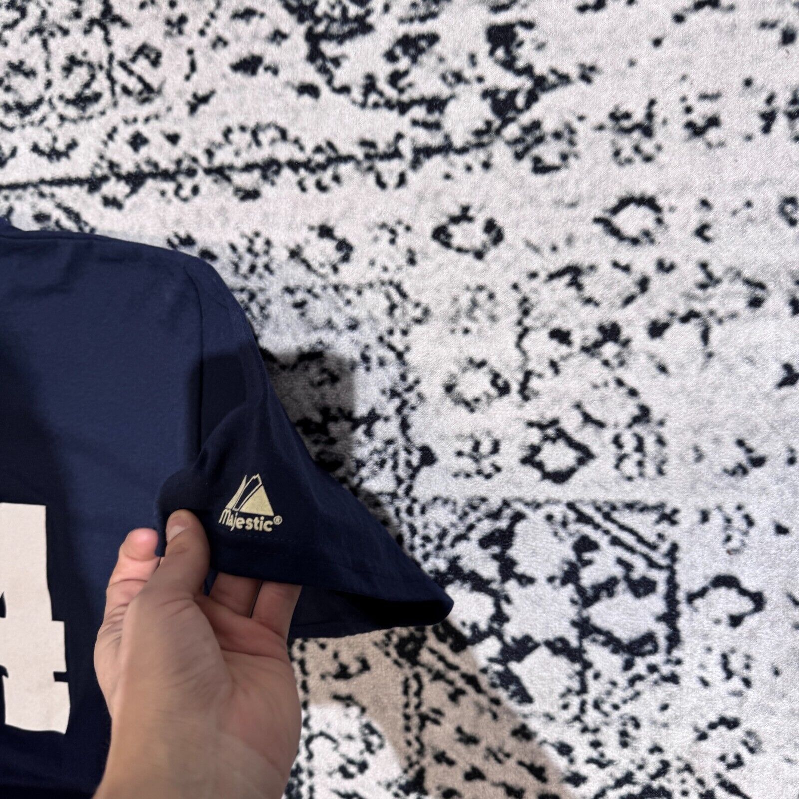 Majestic × Vintage Vintage Majestic Navy Cotton Regular Fit T-Shirt Size S NFL Size US S / EU 44-46 / 1 - 11 Thumbnail