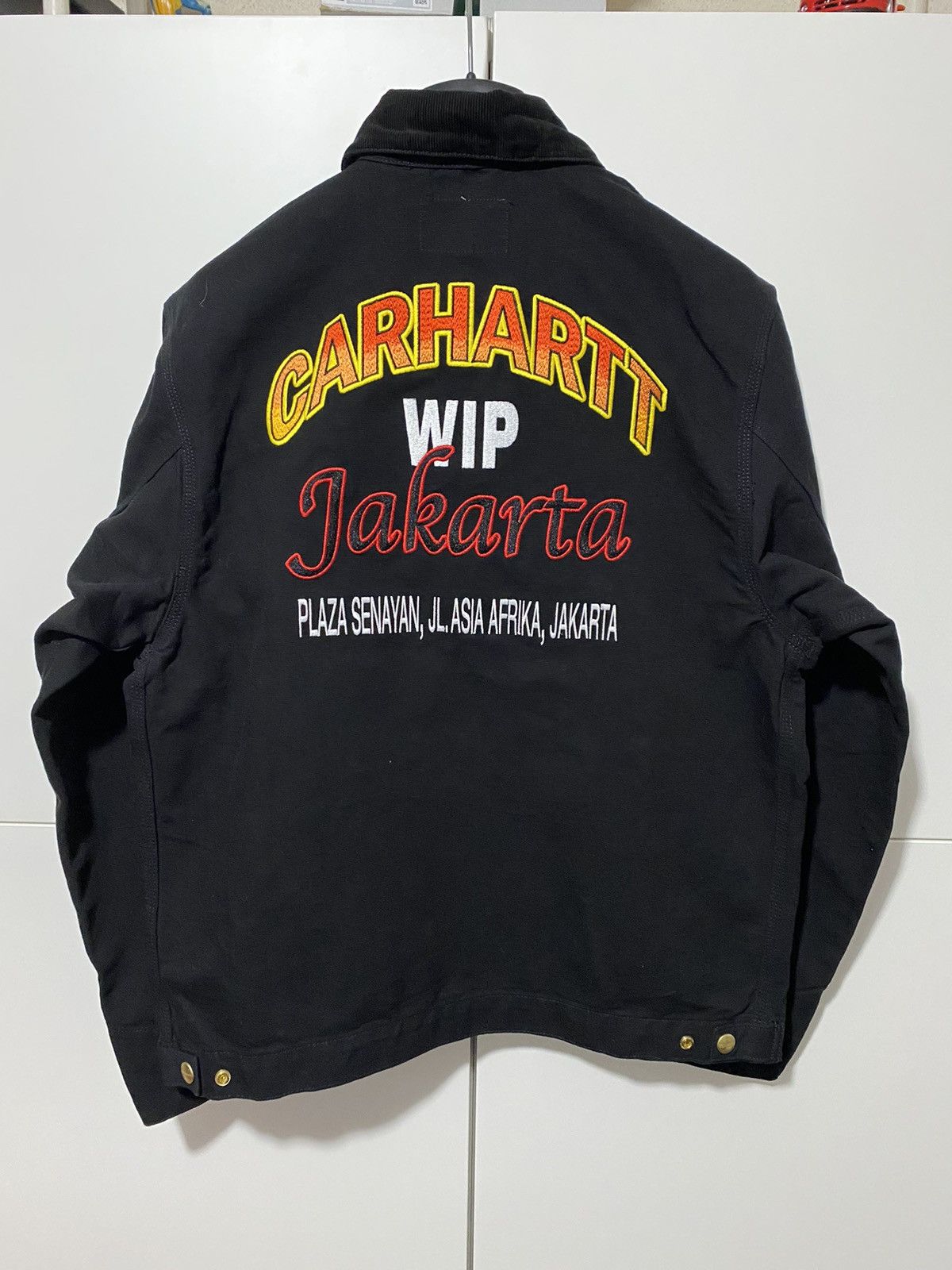 Carhartt Wip Open Store Jakarta Detroit Jacket, M, black,