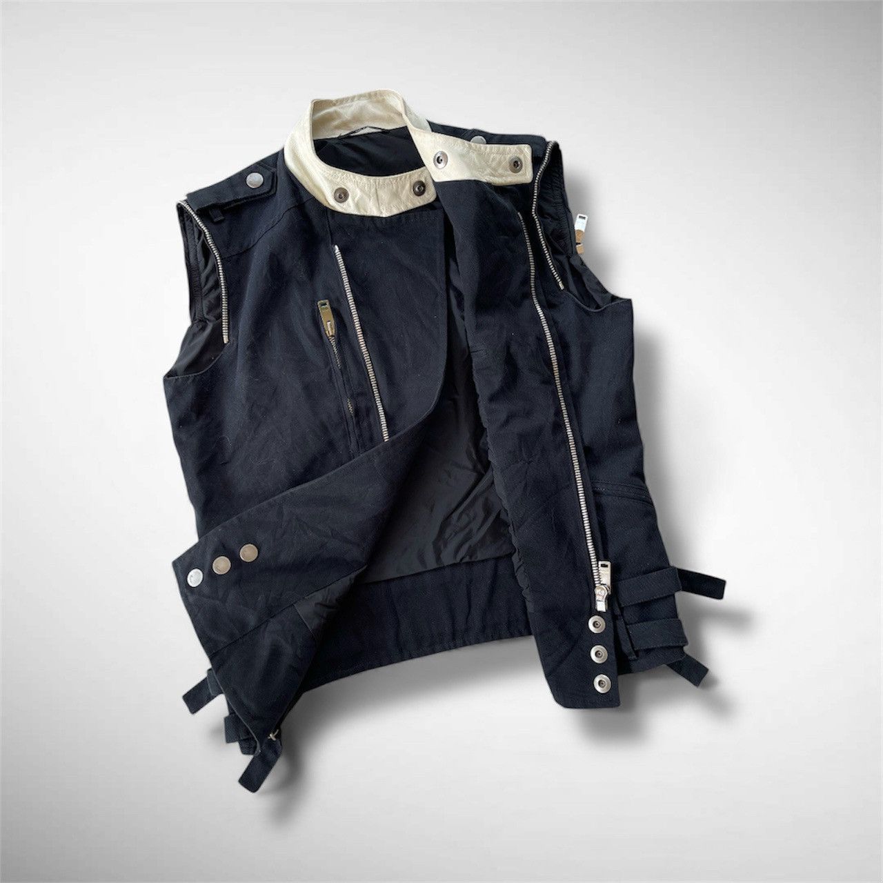 Gucci 🔥 A/W 2007 GUCCI BY TOM FORD TRIM LEATHER RACER JACKET Size US M / EU 48-50 / 2 - 12 Thumbnail