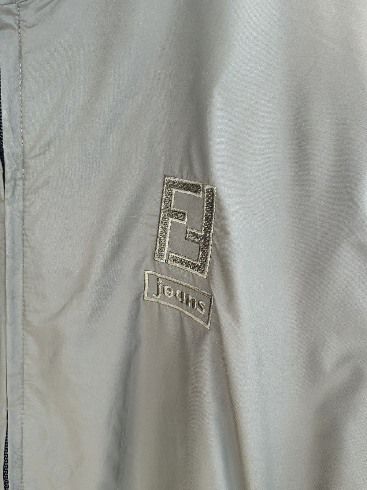 Fendi Fendi Jeans Green Army Nylon Coach Jacket Size US XL / EU 56 / 4 - 3 Thumbnail