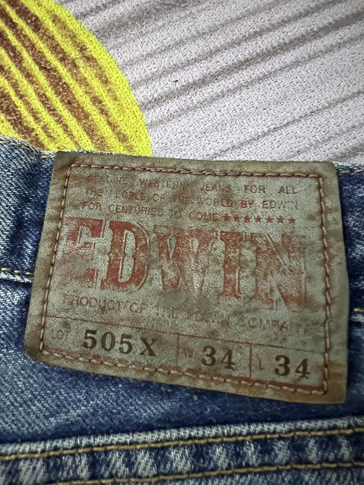 Edwin × If Six Was Nine × Japanese Brand VINTAGE EDWIN 505x SELVEDGE BAGGY JEANS Size US 31 - 20 Thumbnail