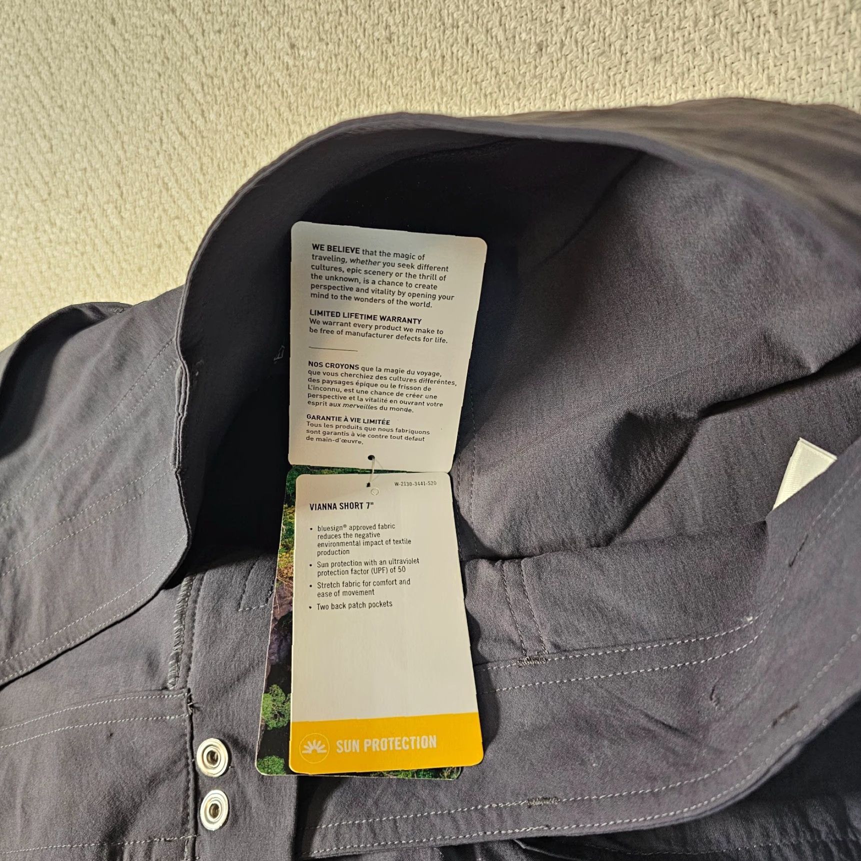 ExOfficio ExOfficio Women's Cargo Shorts Size 16 Lightweight Nylon 7" Inseam Gray Casual Size 38" / US 16 / IT 52 - 4 Thumbnail