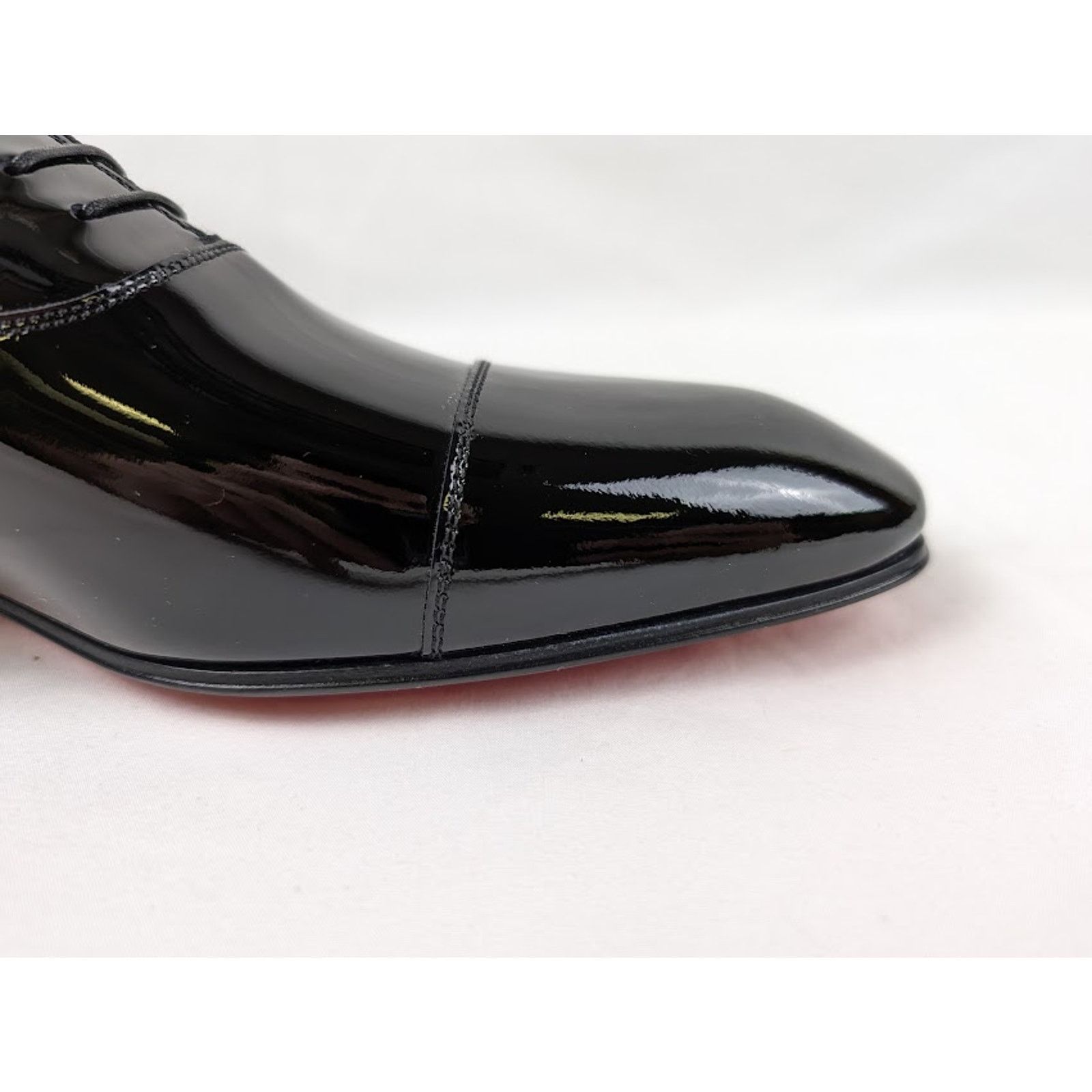 Christian Louboutin o1rshd1 So Greggo Flat Shoes in Black/Gun Metal/Lin Loubi Size US 13 / EU 46 - 3 Thumbnail
