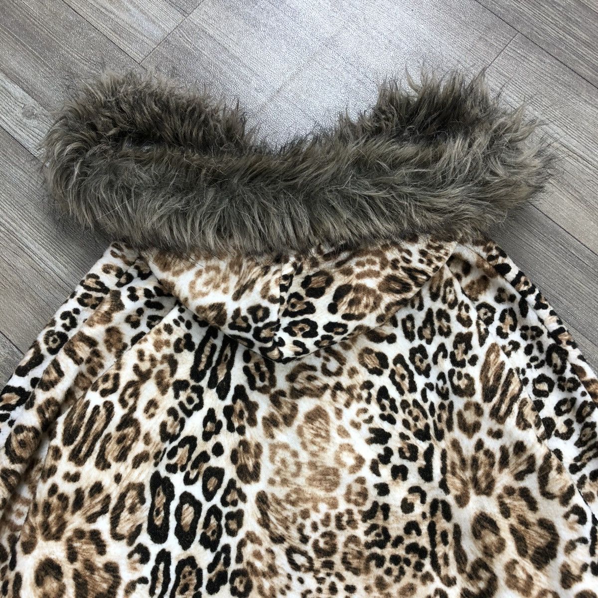 If Six Was Nine × Japanese Brand × Le Grande Bleu (L.G.B.) 2000s Hysteric Glamour Gothic LGB Leopard Fur ZipHoodie Long Size US M / EU 48-50 / 2 - 13 Thumbnail