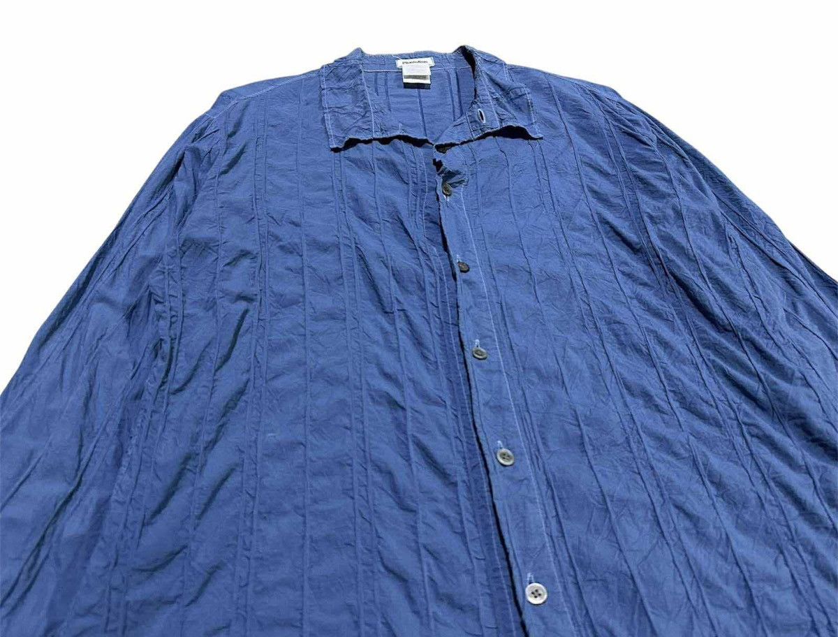 Issey Miyake 🔥Vintage Plantation Issey Miyake Wrinkled Striped Shirt Ls Size US M / EU 48-50 / 2 - 2 Thumbnail