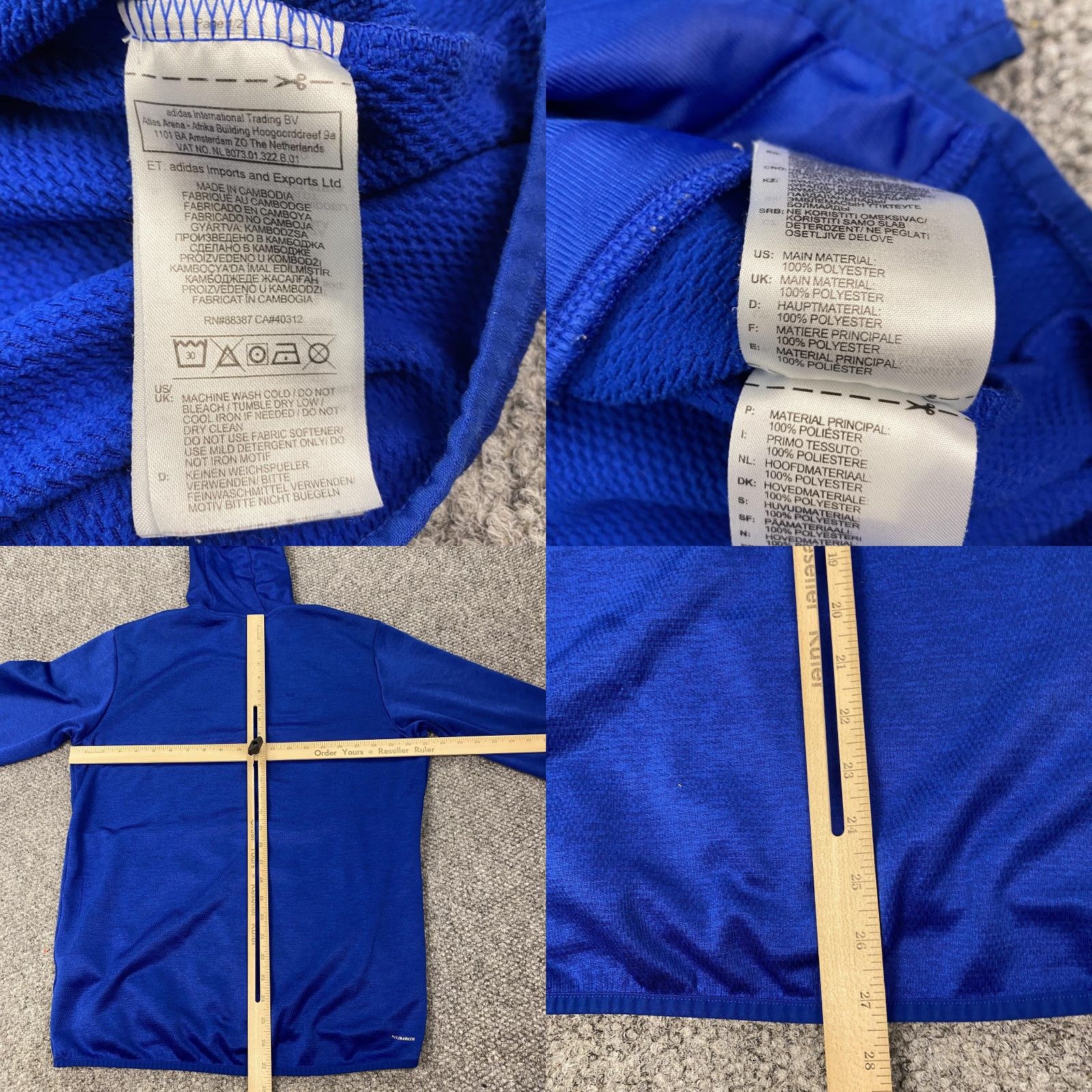 Adidas Adidas Hoodie Mens Medium Blue Climawarm Pullover Athletic Training 03 Circle Size US M / EU 48-50 / 2 - 8 Thumbnail