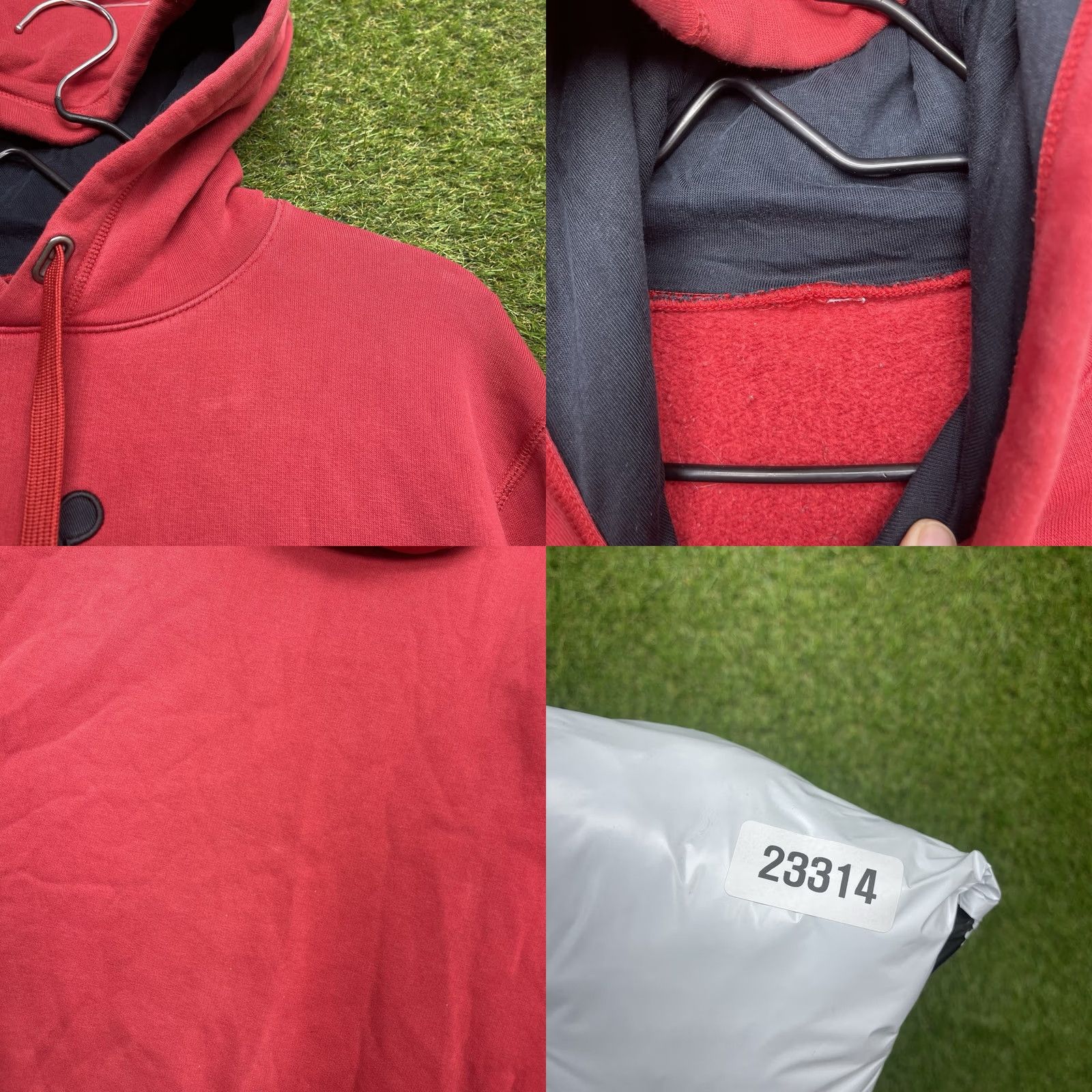 Jordan Brand Nike Air Jordan Hoodie Mens Large Sweatshirt Pullover Y2K Red Sportswear Jumpman Reg Comfort Fit Hooded Pockets Crew Neck Cotton Polyester fleece Size US L / EU 52-54 / 3 - 8 Thumbnail