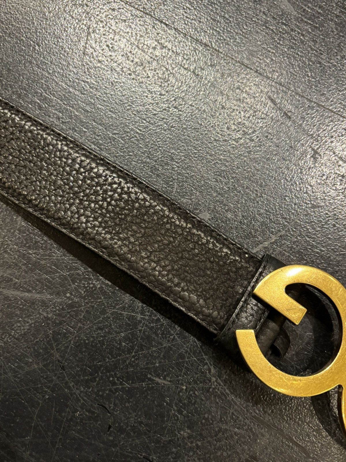 Dolce & Gabbana Dolce & Gabbana Leather Belt - Gold/Black Size 36 - 5 Thumbnail