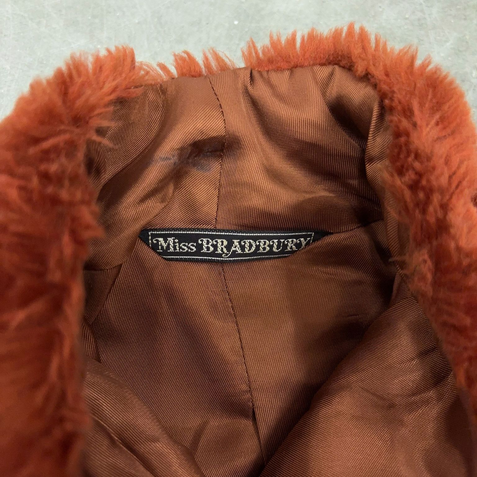 Vintage Flower Motif Faux Fur Coat Size L / US 10 / IT 46 - 3 Thumbnail
