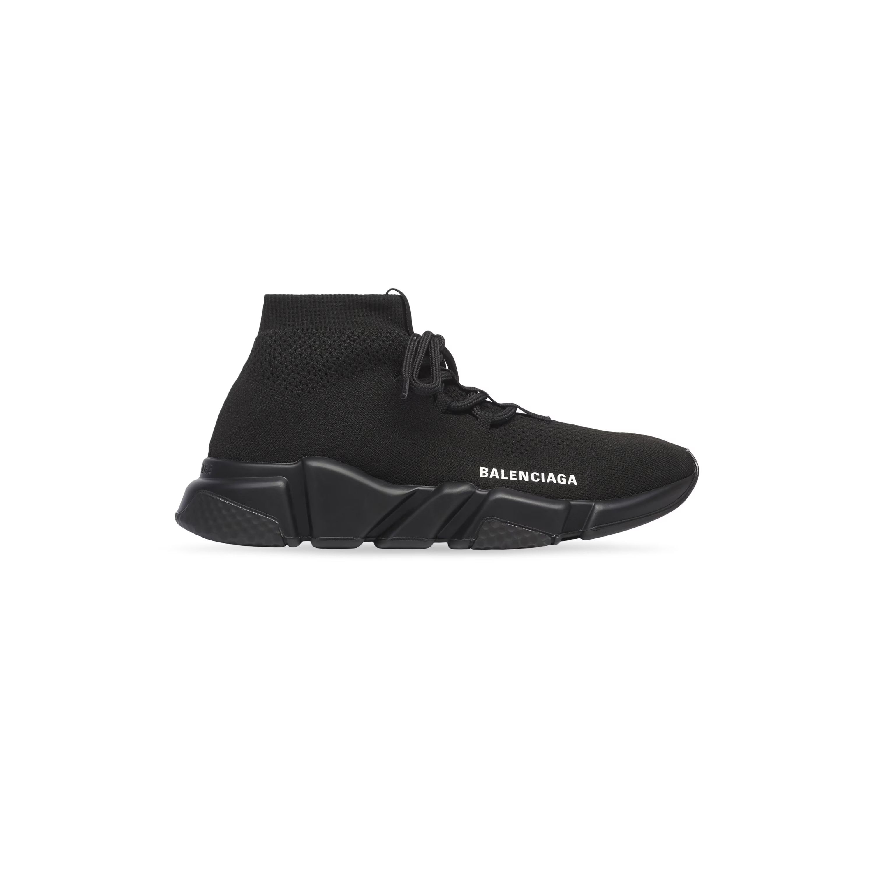 Balenciaga o1la1rc1a0725 Speed Lace-Up Sneakers in Black Size US 8 / IT 38 - 1 Thumbnail