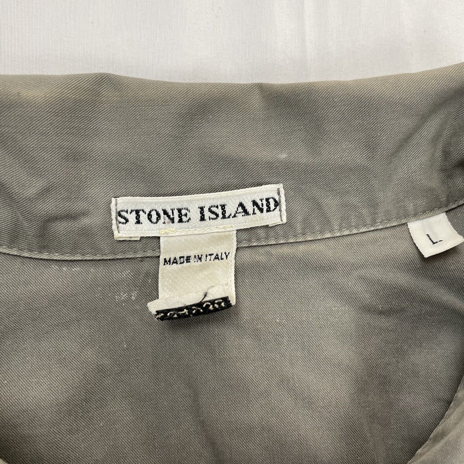Stone Island Vintage Stone Island Button Down Shirt 2000 Men's Grey L Size US L / EU 52-54 / 3 - 3 Thumbnail