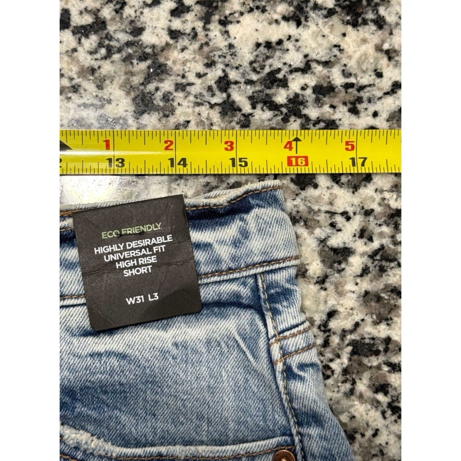 Silver Jeans Co. Silver Jeans NWT HIGHLY DESIRABLE SHORT 31x3 Blue High Rise Denim Shorts Size 31" - 2 Thumbnail