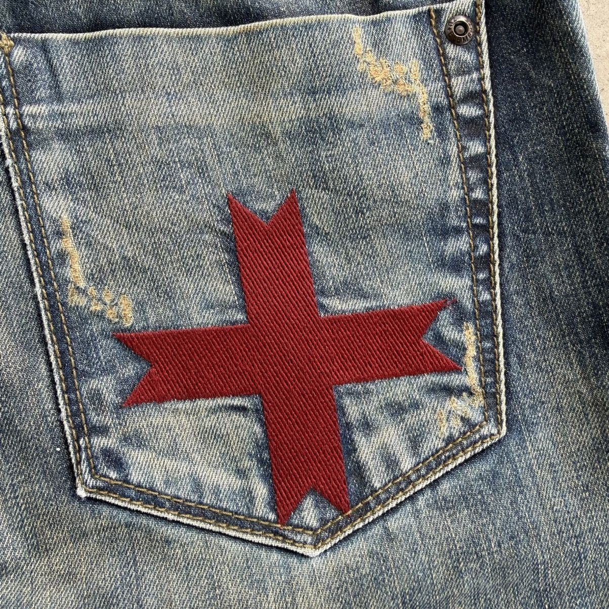 Japanese Brand W34x30.5 Vintage ZuElement Faded Rusty Ripped Denim Jean Size US 34 / EU 50 - 12 Thumbnail
