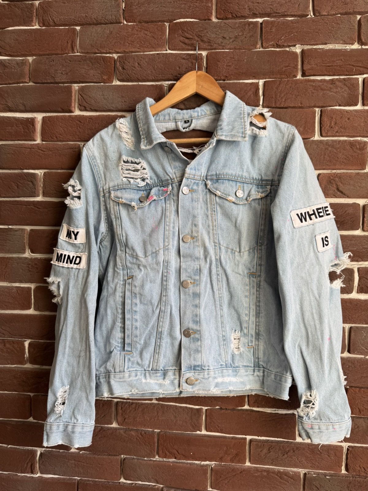 Misbhv Misbhv Denim Jacket Where Is My Mind Distressed Small Size US S / EU 44-46 / 1 - 2 Thumbnail