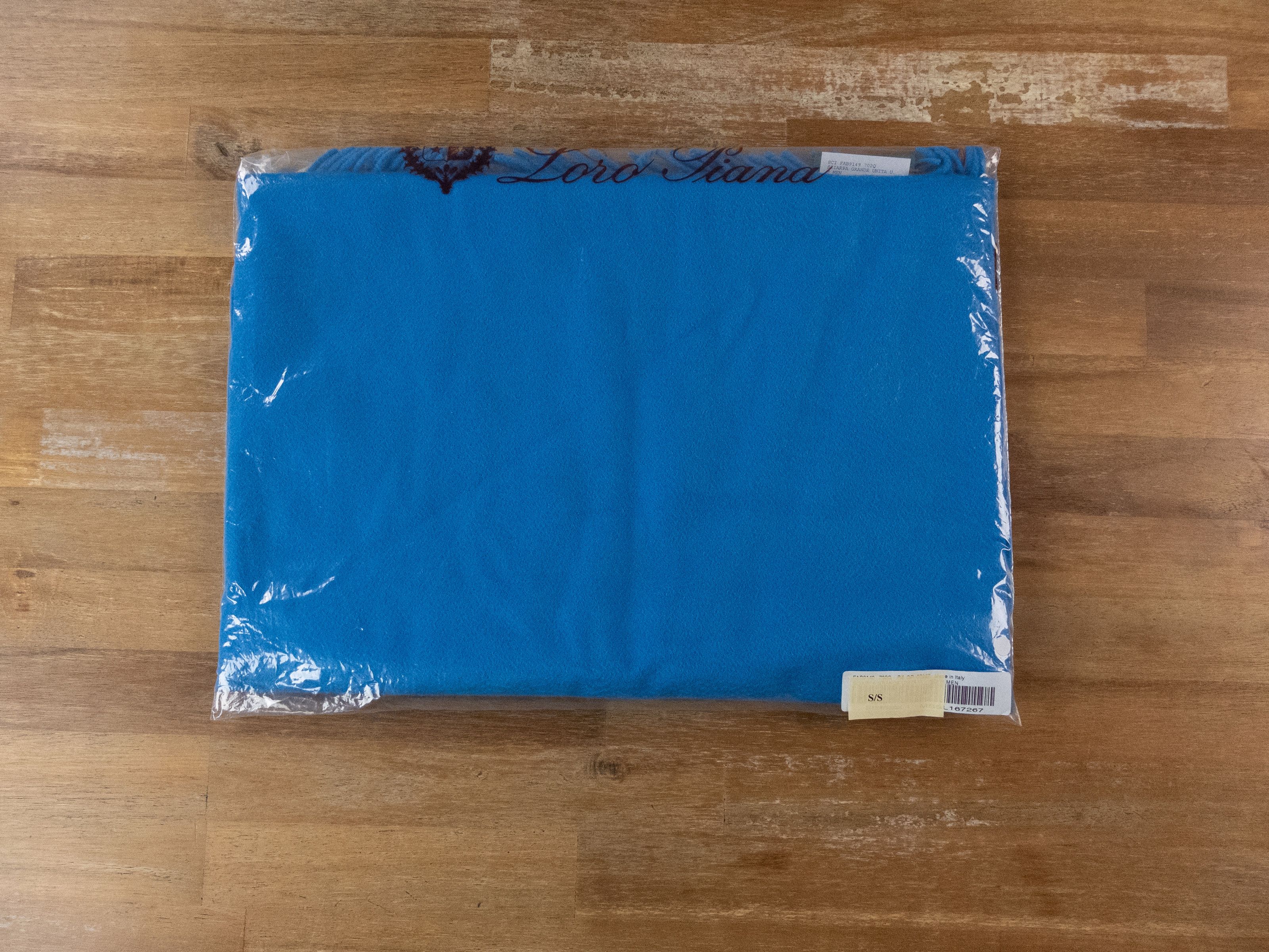 Loro Piana LORO PIANA solid blue knit pure cashmere scarf knitted Italy Size ONE SIZE - 6 Thumbnail