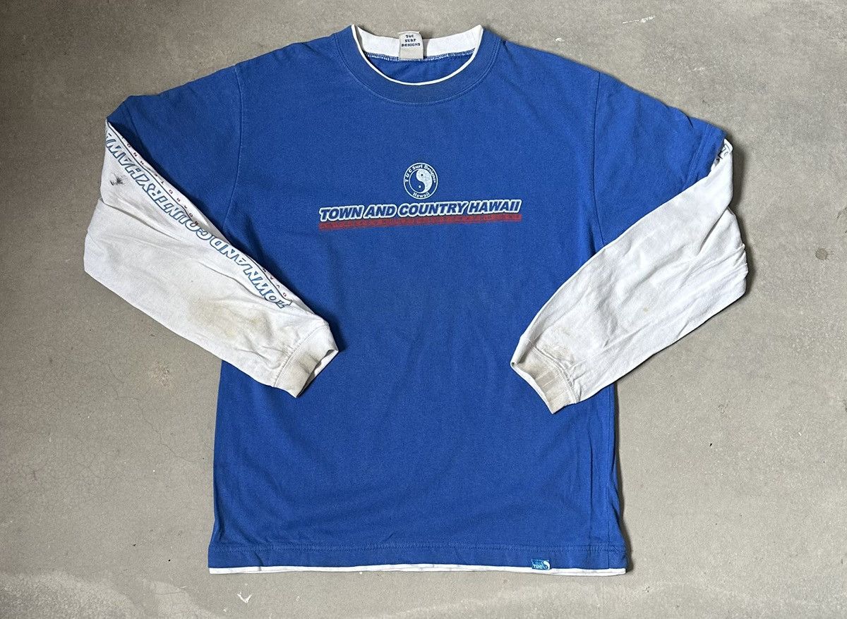Vintage VINTAGE Y2K T&C SURF DESIGNS LONG SLEEVE TEE Size US S / EU 44-46 / 1 - 1 Thumbnail