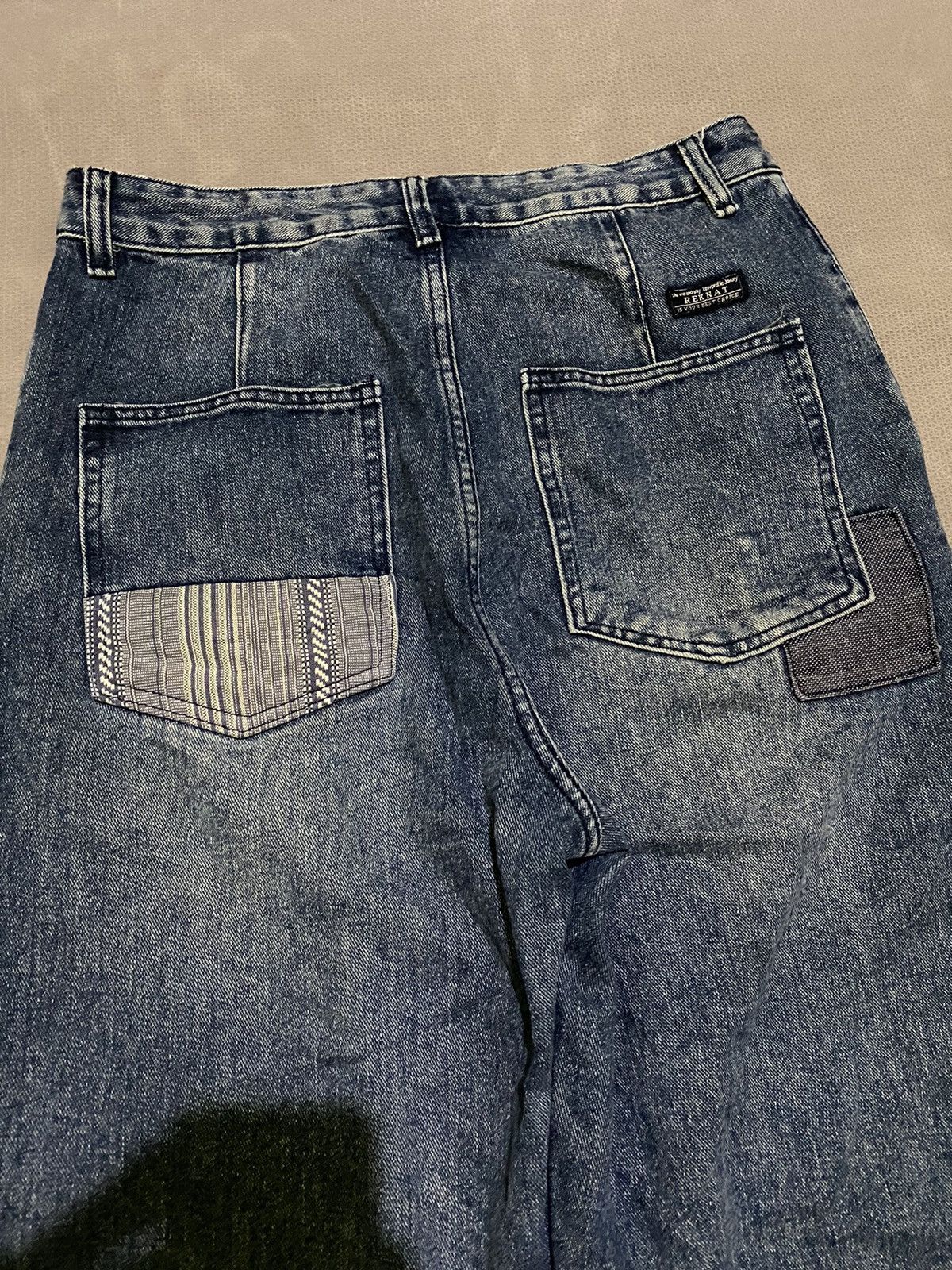 Hysteric Glamour × Japanese Brand Y2k Reknat “Visvim style” patchwork baggy jeans Size US 33 - 4 Thumbnail