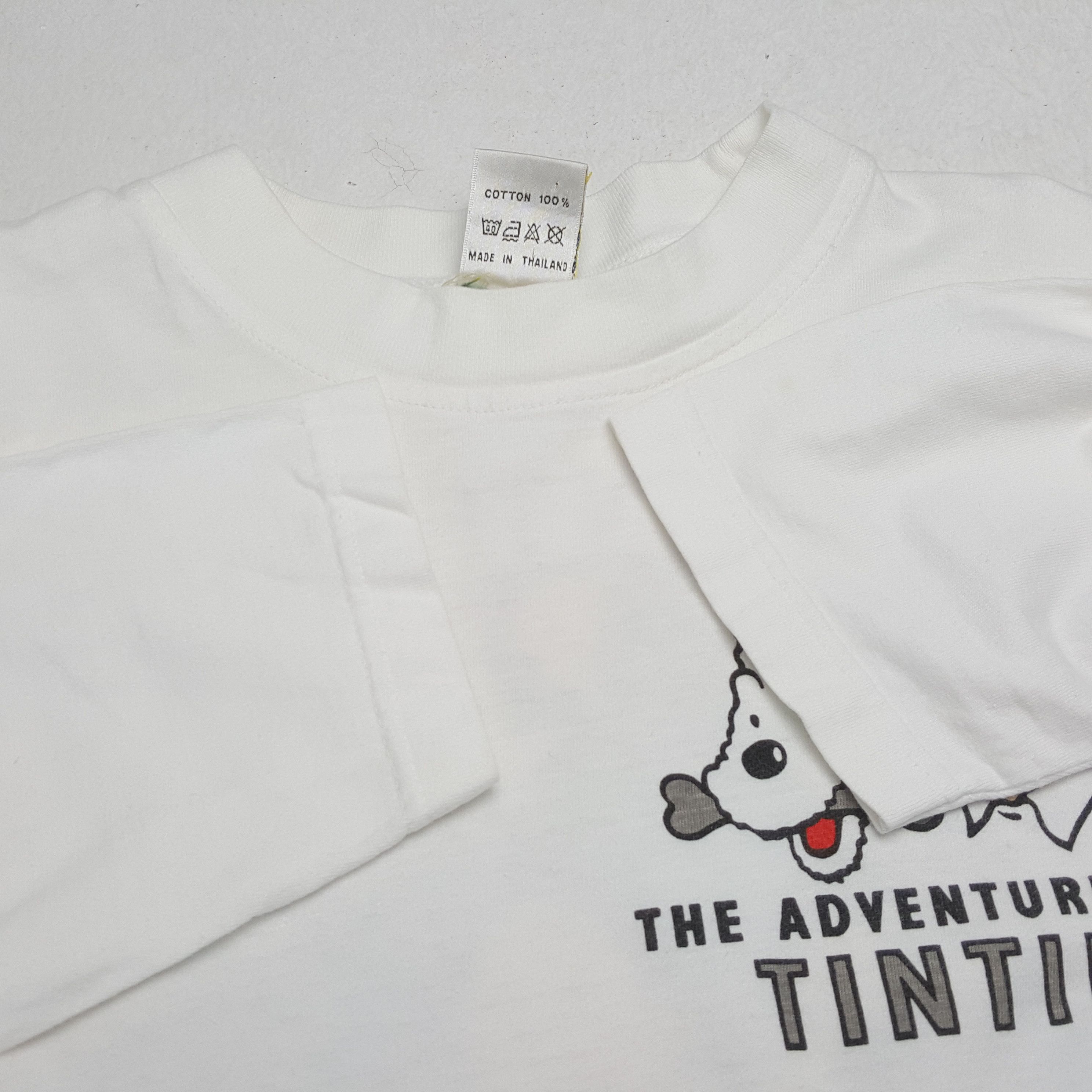 Vintage TINTIN IN THE CONGO Streetwear Style Cartoon Shirt Size US L / EU 52-54 / 3 - 9 Thumbnail