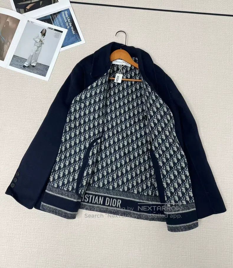 Dior Dior The inside is full of logo double-breasted coat Size S / US 4 / IT 40 - 5 Thumbnail