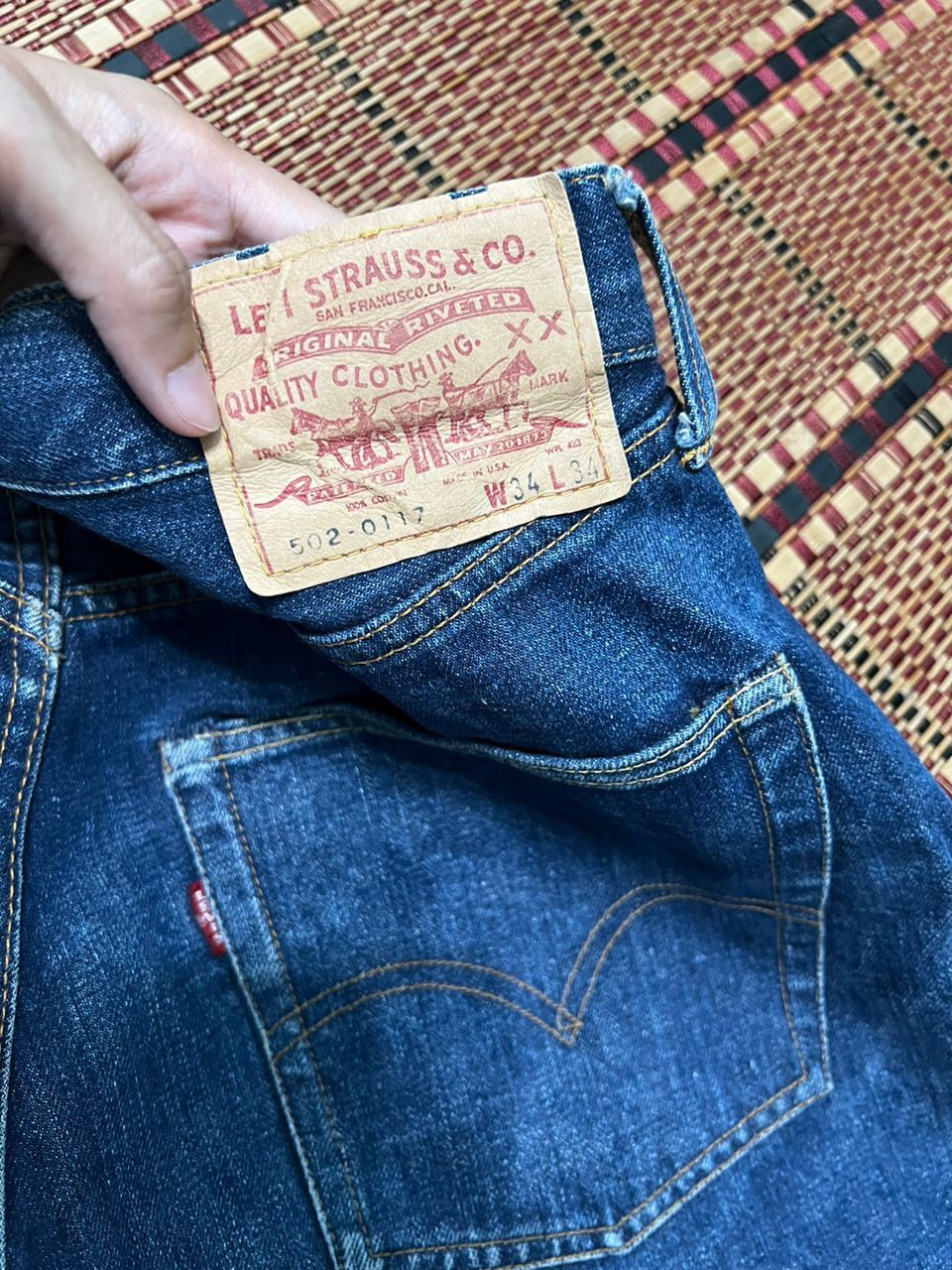 Levi's × Vintage Vintage 60’s True Levis big E 502 0117 Size US 33 - 8 Thumbnail