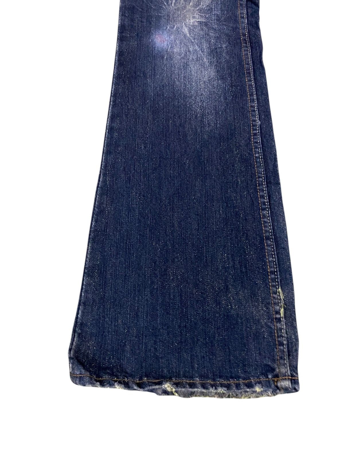 Tornado Mart Vintage Japanese Brand The Root Three Flared Jeans 1990s Size US 34 / EU 50 - 6 Thumbnail