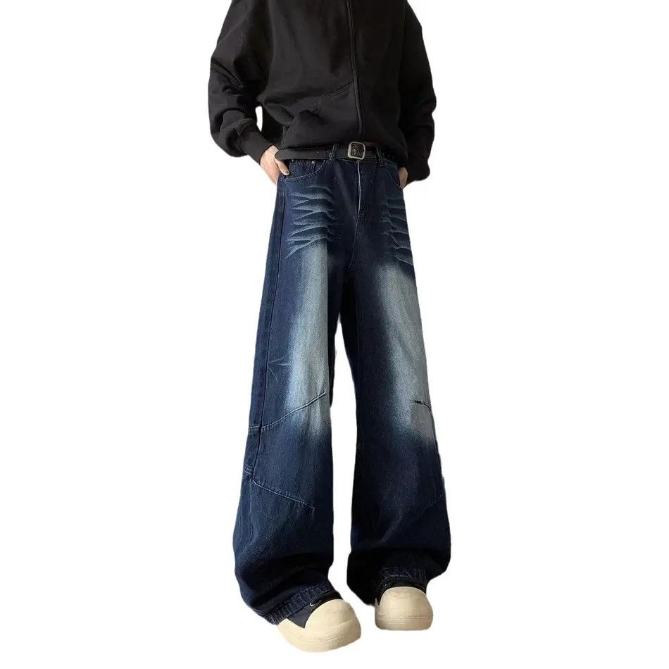 Japanese Brand Retro loose high street straight leg jeans Size US 32 / EU 48 - 5 Thumbnail