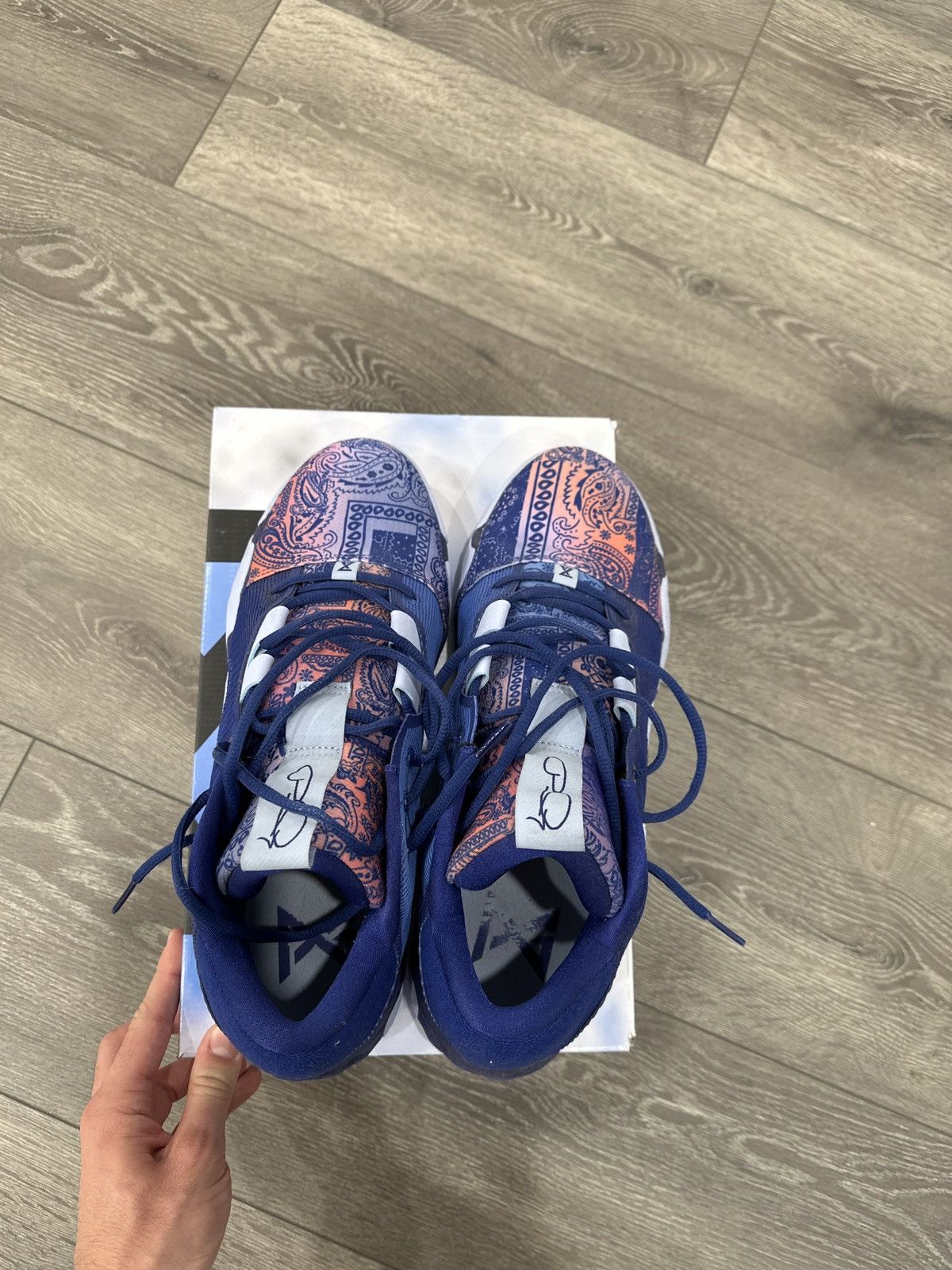 Nike Pg 6 blue paisley Size US 12 / EU 45 - 3 Thumbnail